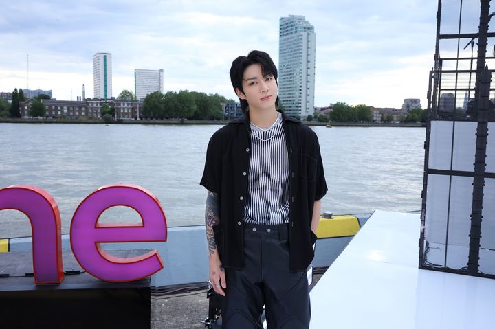 (Seoul=Newsis) Jungkook of the BTS appeared on BBC's 'The One Show'.  2023.07.22.  (Photo = Provided by Big Hit Music) photo@newsis.com *Resale and DB prohibited